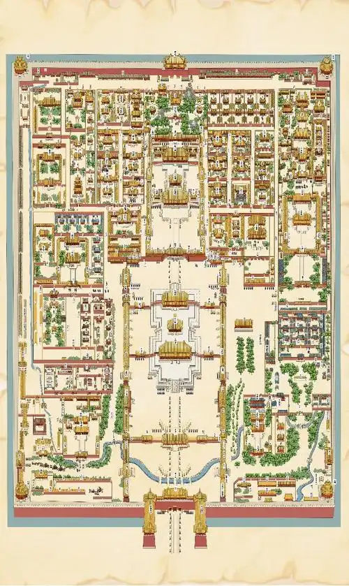 手绘故宫地图.精彩试读——《这里是故宫》《这里是故宫》主编:向斯