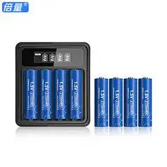 doublepow倍量5号充电锂电池大容量7号充电器15v恒压电子锁五七号usb