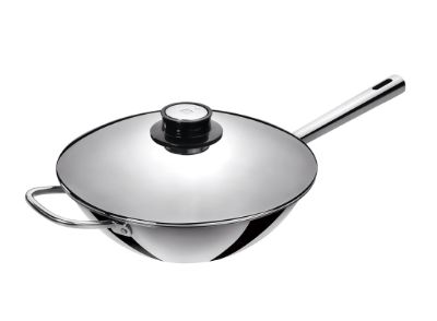 德国双立人dragon 不锈钢中式龙炒锅 30cm炒菜锅单柄炒菜锅不粘锅