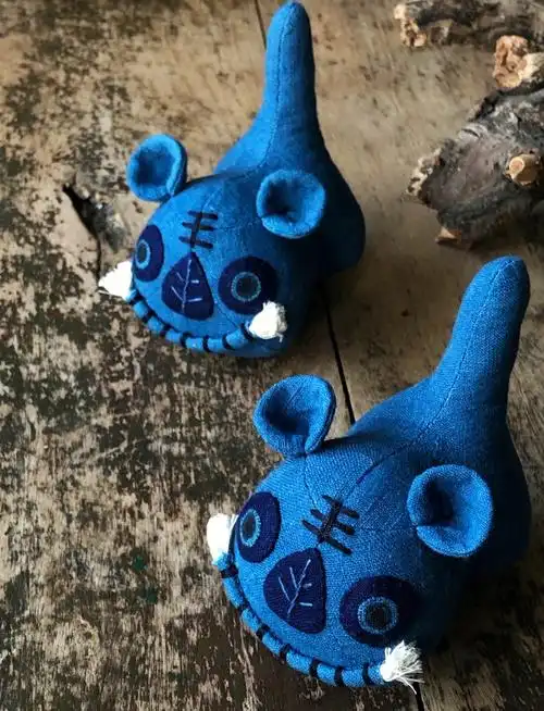 手缝古布布老虎