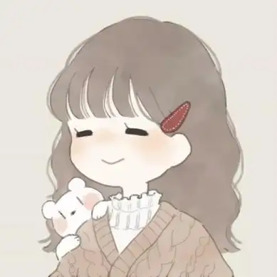 情侣卡通头像超萌一对分开高清一对两张的萌系情头图片