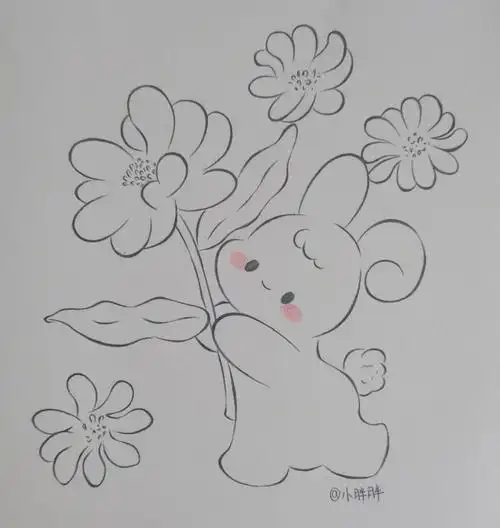 争取继续实现日更今日加更临摹自@一粒柚子治愈插画#简笔画  #画画