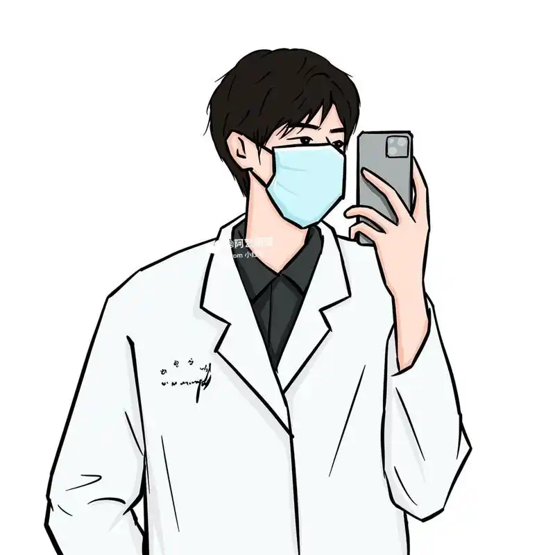 适合医生用的男生插画头像哦