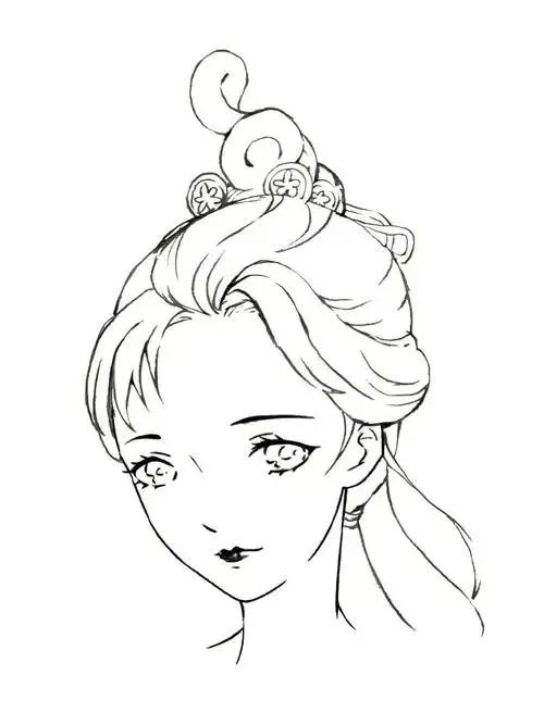 三种高颜值的古风动漫美女发型教程,快来看!