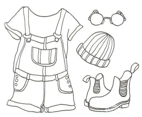 衣服服饰简笔画漂亮的风衣简笔画风衣的简笔画怎么画风衣的简笔画简单