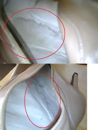 都是南方厂家生产的,那边比较潮湿有个别鞋会出现这种情况,不影响穿