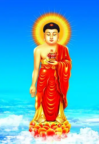 引用 高清3d立体[阿弥陀佛圣像 西方三圣图]