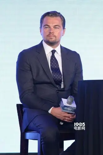 莱昂纳多秀书法写小李 谈环保:愿中国成为榜样