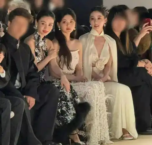 上海时装周明星生图杨颖骨感杨超越精致45岁严屹宽依然帅气