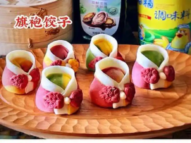 美得舍不得吃的旗袍饺子