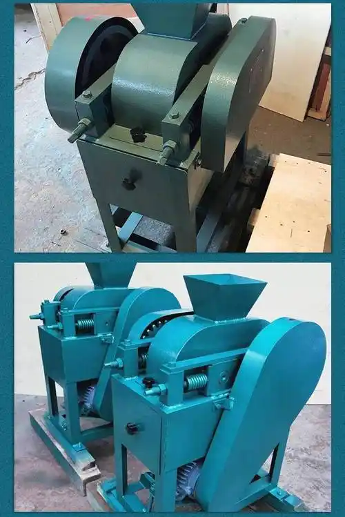 实验室对辊破碎机 小型密封双辊碾压式dg 200*150型高锰钢滚轴 - 爱企