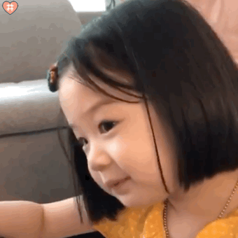 萌娃金雪表情包动图