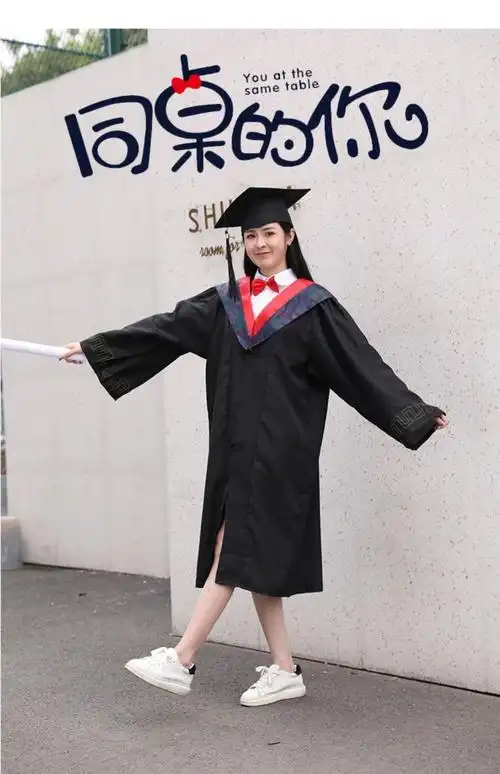 学位服大学毕业服装学位学士服定做礼服定做大学生女学院风文工本科硕