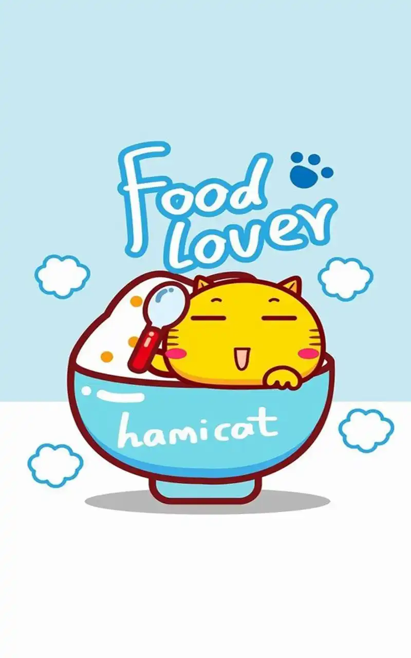 吃货哈咪猫可爱卡通手机壁纸图片