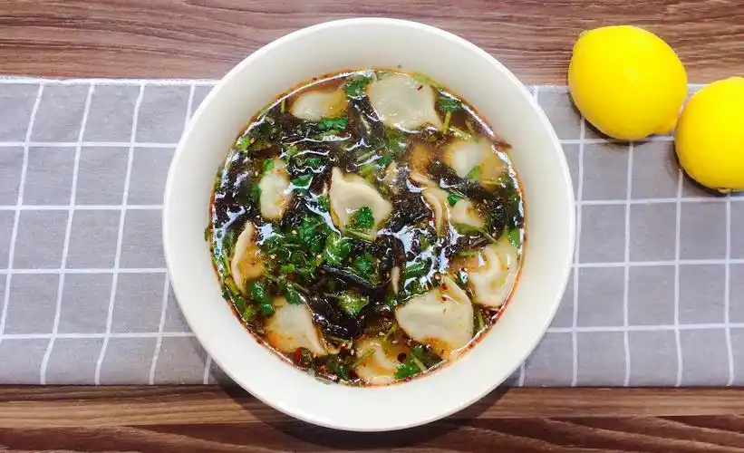 酸汤水饺的制作方法, 热腾腾一碗, 简单好学, 看一遍就会