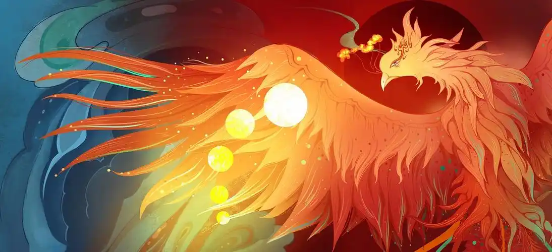 古风插画凤凰