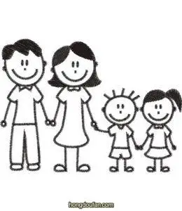 超级简单画一家四口我的家简笔画大全