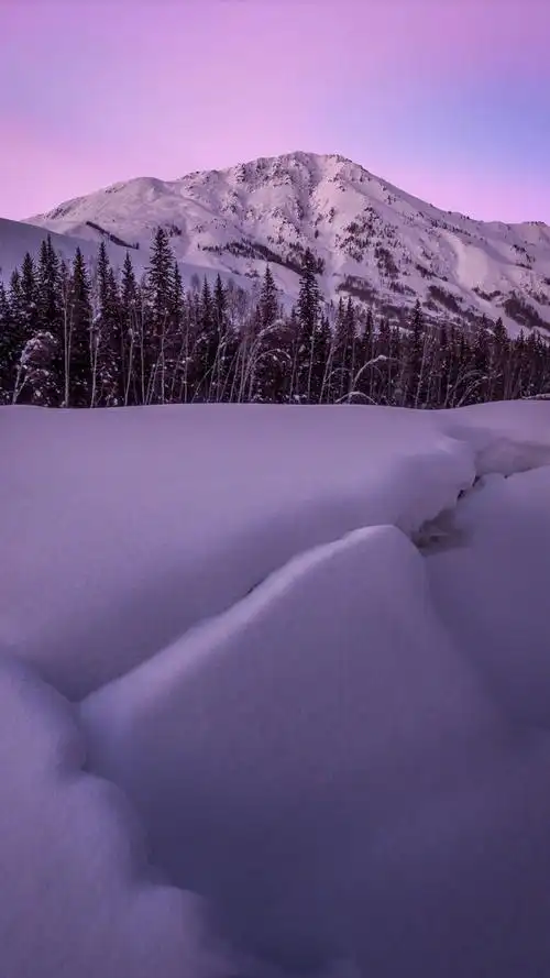 精选大自然唯美雪景,高清图片,手机壁纸