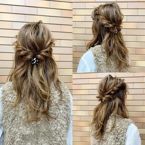 35款可爱优雅编发发型,今年冬天头发这样编