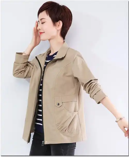 短外套女春秋2019新款短款韩版中年女装30岁40百搭50妈妈上衣夹克衫