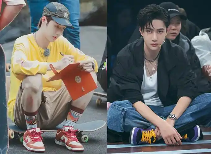 帅哥王一博aj球鞋那么多却对dunk情有独钟