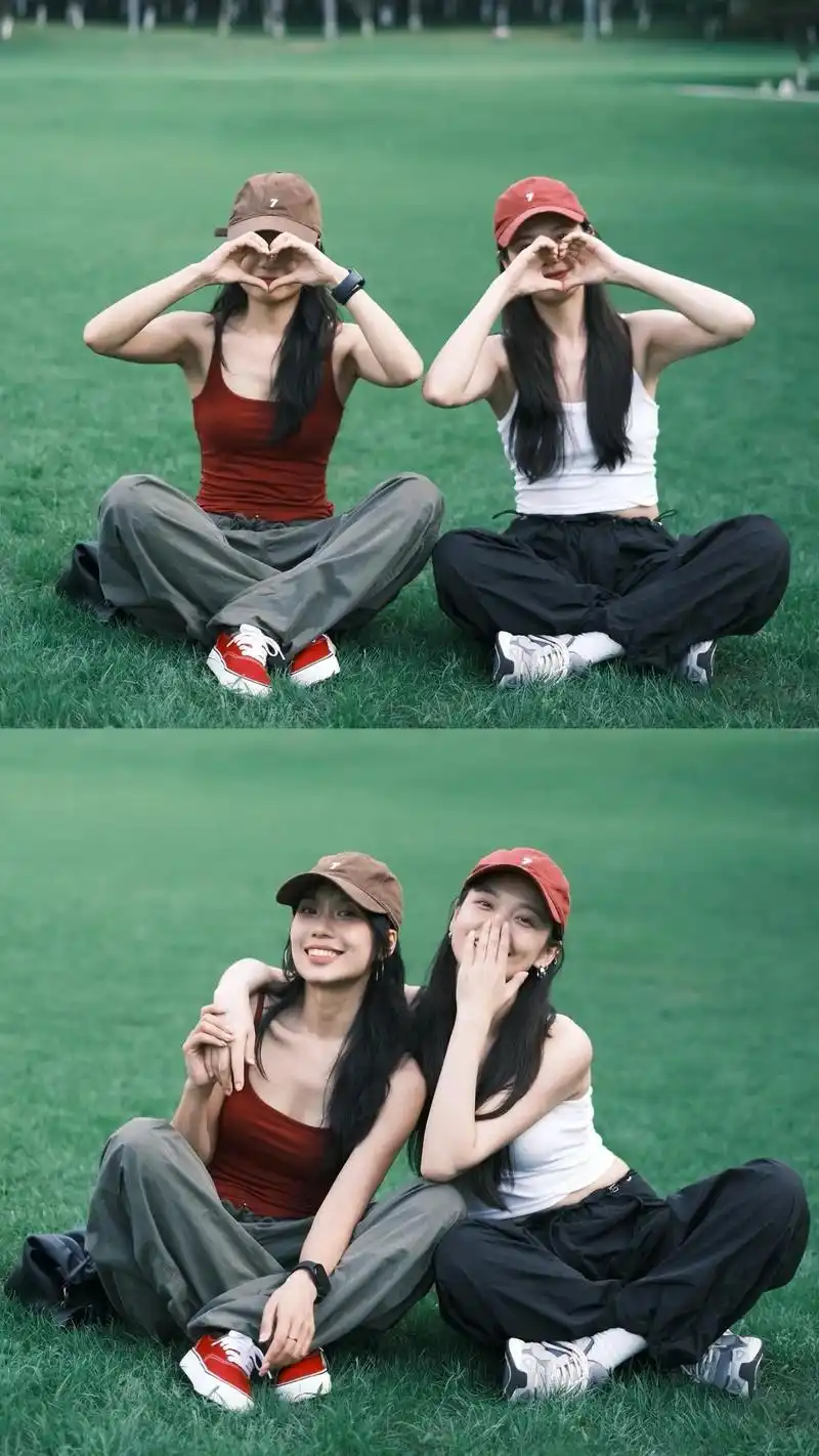 闺蜜拍照姿势93甜甜的夏日闺蜜拍照姿势来啦～快艾特你的好姐 - 抖