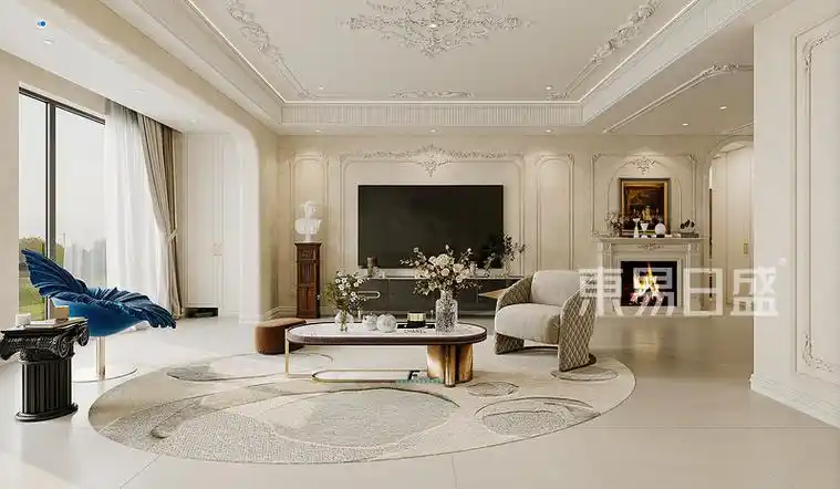 天地源·大都会-268平米跃层装修效果图-现代法式风格