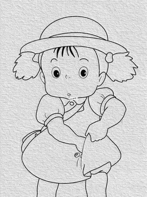 如何画宫崎骏的漫画人物简笔画