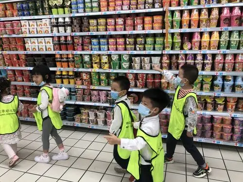 文华幼儿园月亮班小朋友社会实践活动《逛超市》