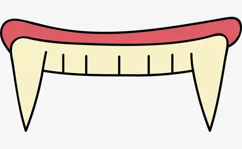 尖牙png矢量素材