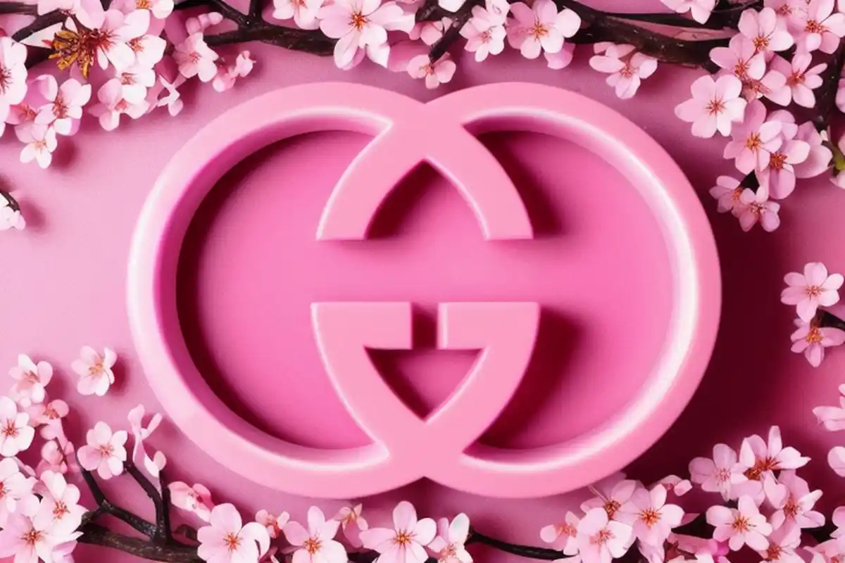 stable diffusion古驰gucci logo海报制作,时尚潮品加上美妆的元素,很