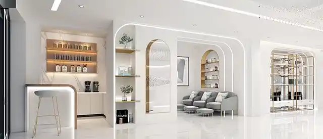 整个客厅以简洁白皙为主,入门纳入眼中即是干净整洁.