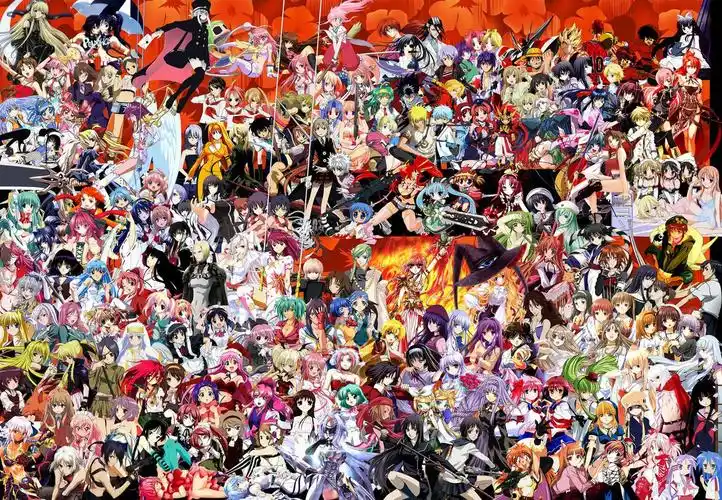 如图一张动漫人物大合集.求所有人物名字.最好是图解.