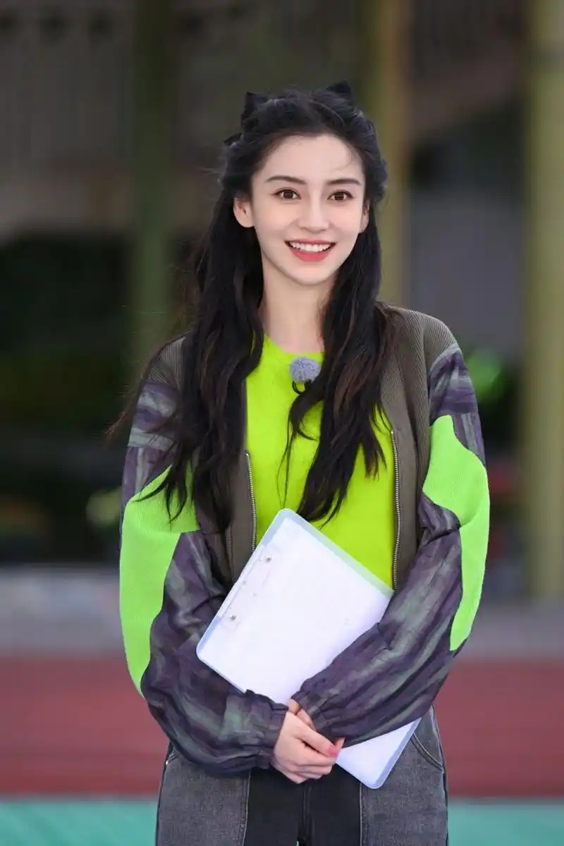 奔跑吧兄弟妆造★杨颖angelababy|||#女明星[话题]# #奔跑吧[话题]