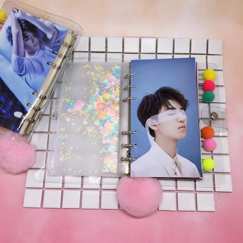 tfboys王俊凯周边写真照片笔记本ins活页手账本闺蜜同款生日礼物