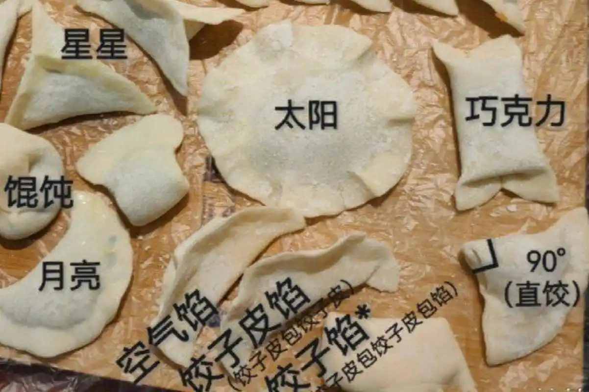 网友:一些00后包饺子的现状. #趣图搞笑