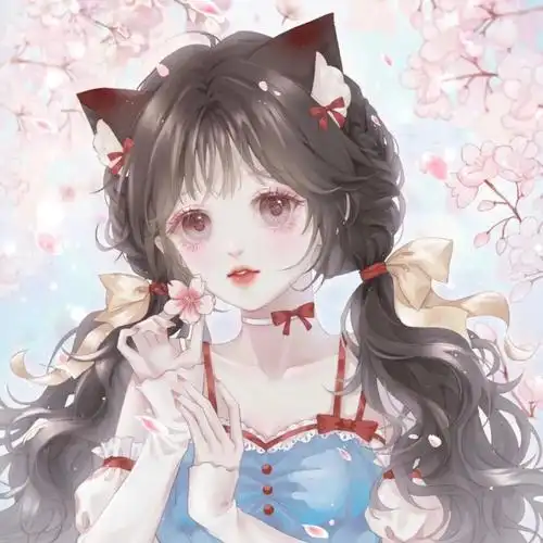 动漫女头森系可爱