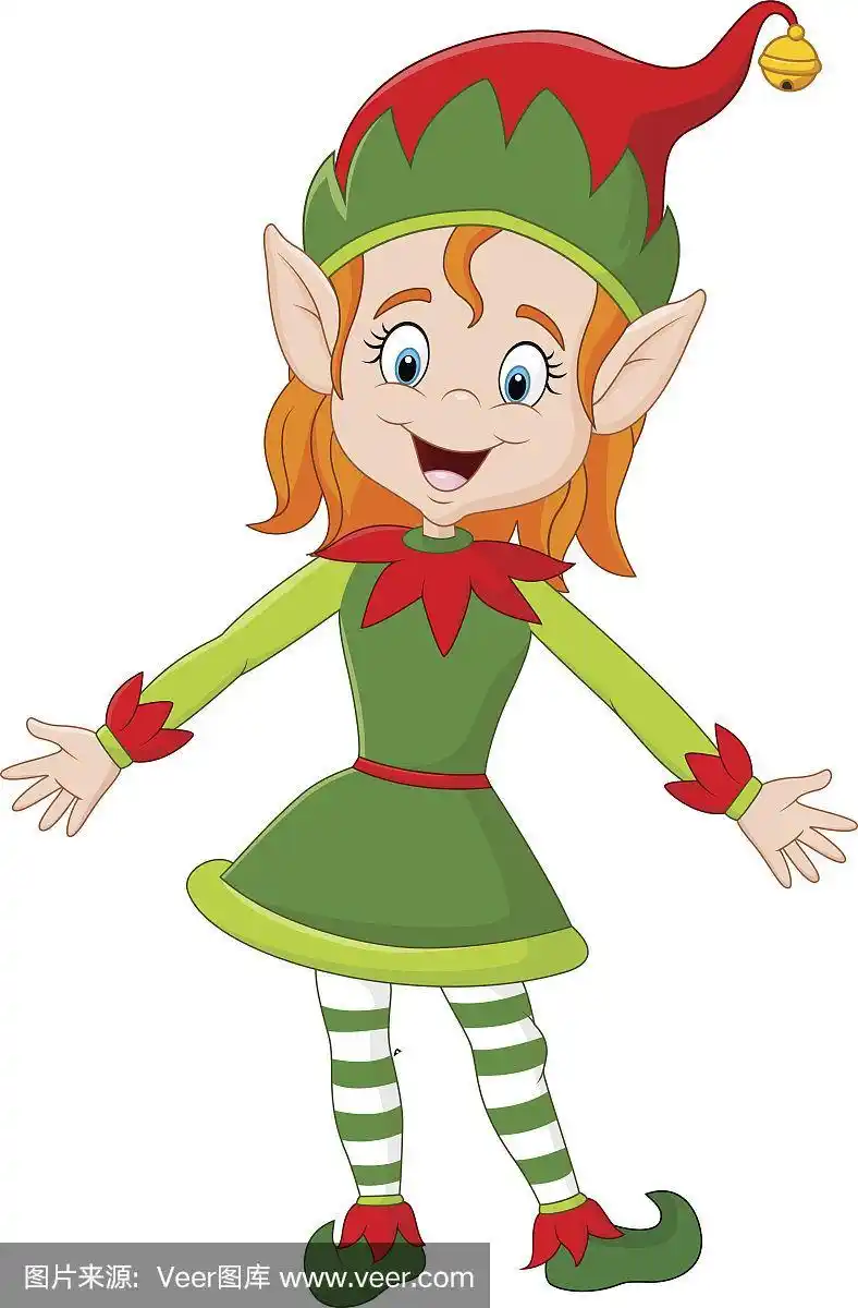 卡通圣诞小精灵