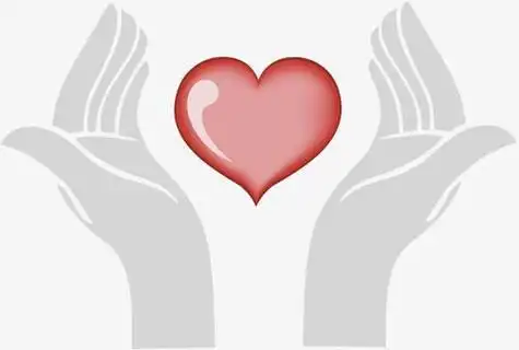 双手捧一颗心的简笔画