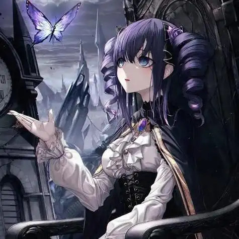 伤感黑暗系动漫女生头像图片