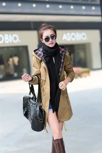 搭配劲减淡季狂甩风衣纯色2014秋季军绿xxl韩版现货橘 色卡其风衣