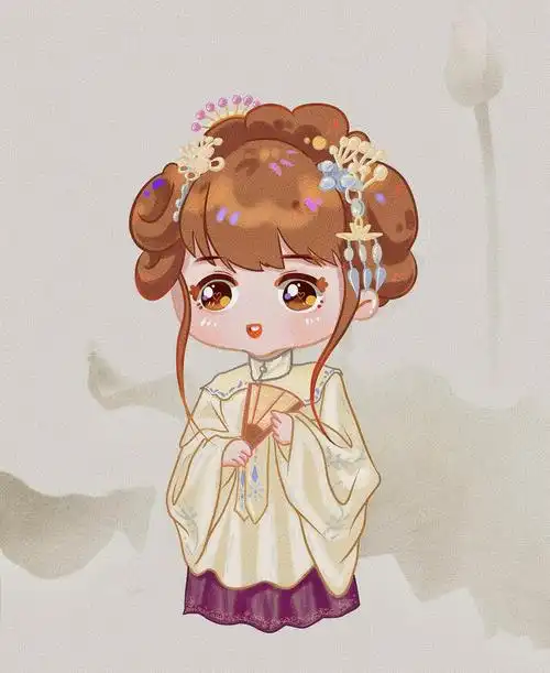 q版中国风汉服少女