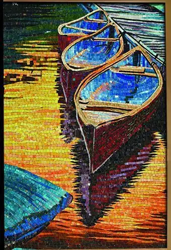 我想找一副世界名画,画的应该是归航的船,有两三只的样子.