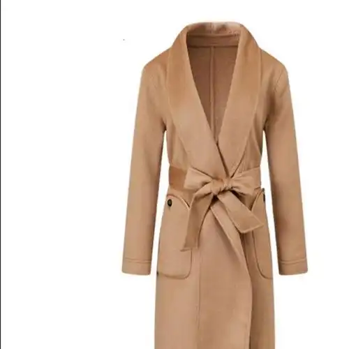 1149,可叠券]羊毛羊绒mecity女装冬季新款长款宽松呢子大衣外套女