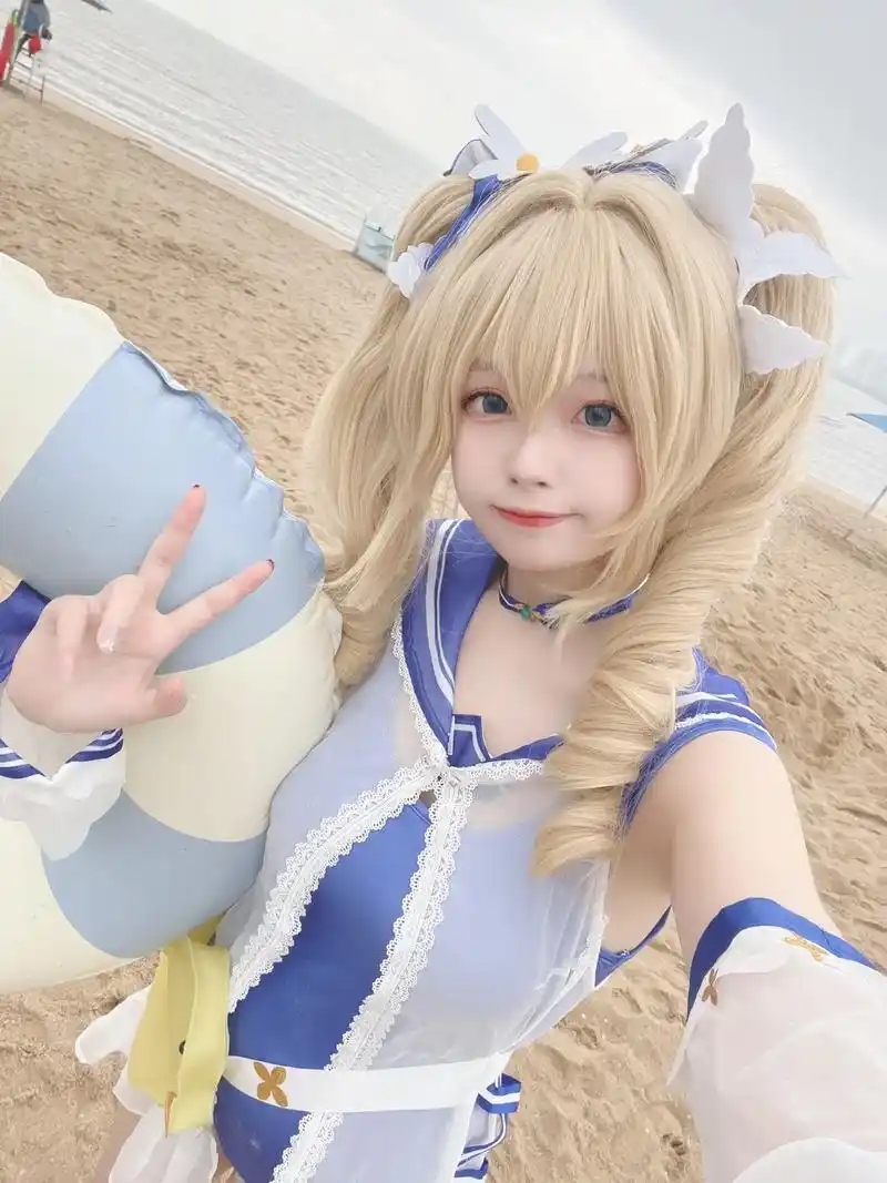 cos #原神 #原神cos #芭芭拉 #芭芭拉泳装皮肤  - 抖音