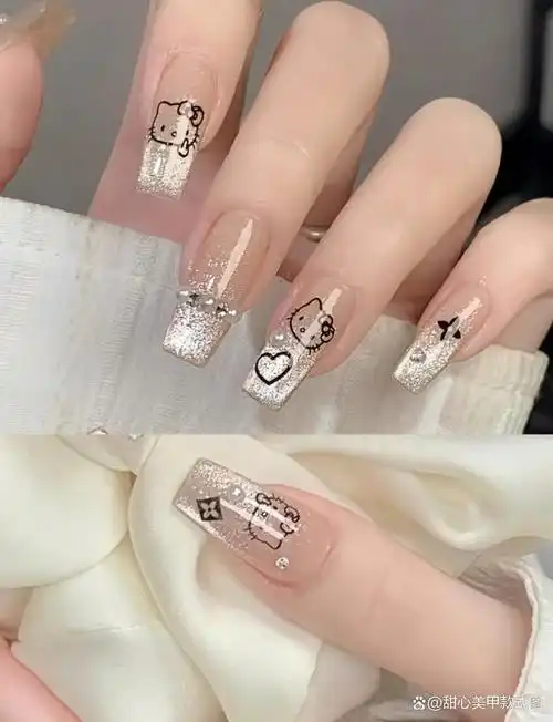 2024年可可爱爱的美甲,适合夏日学生党上班族通勤