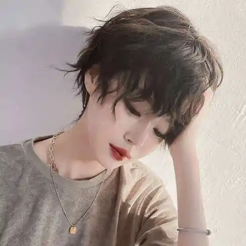 高档中性自然头套发型漫真整顶蓬松明星锡纸日常整顶假发