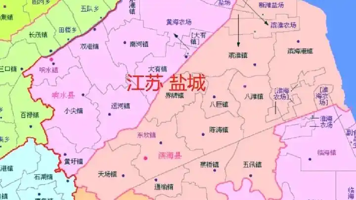 江苏省滨海县地图