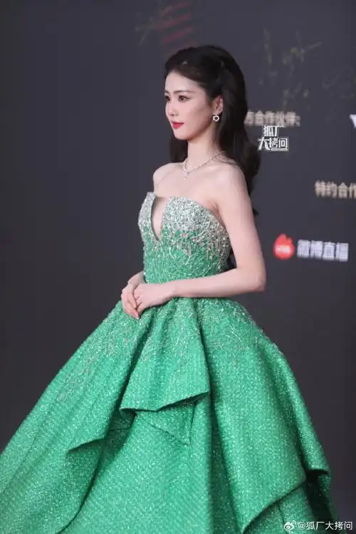 很难不盯着白鹿衣服上的钻##白鹿裙摆好大##视界大会红毯