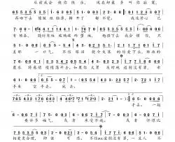 玻璃之情简谱(歌词)-张国荣演唱-桃李醉春风记谱